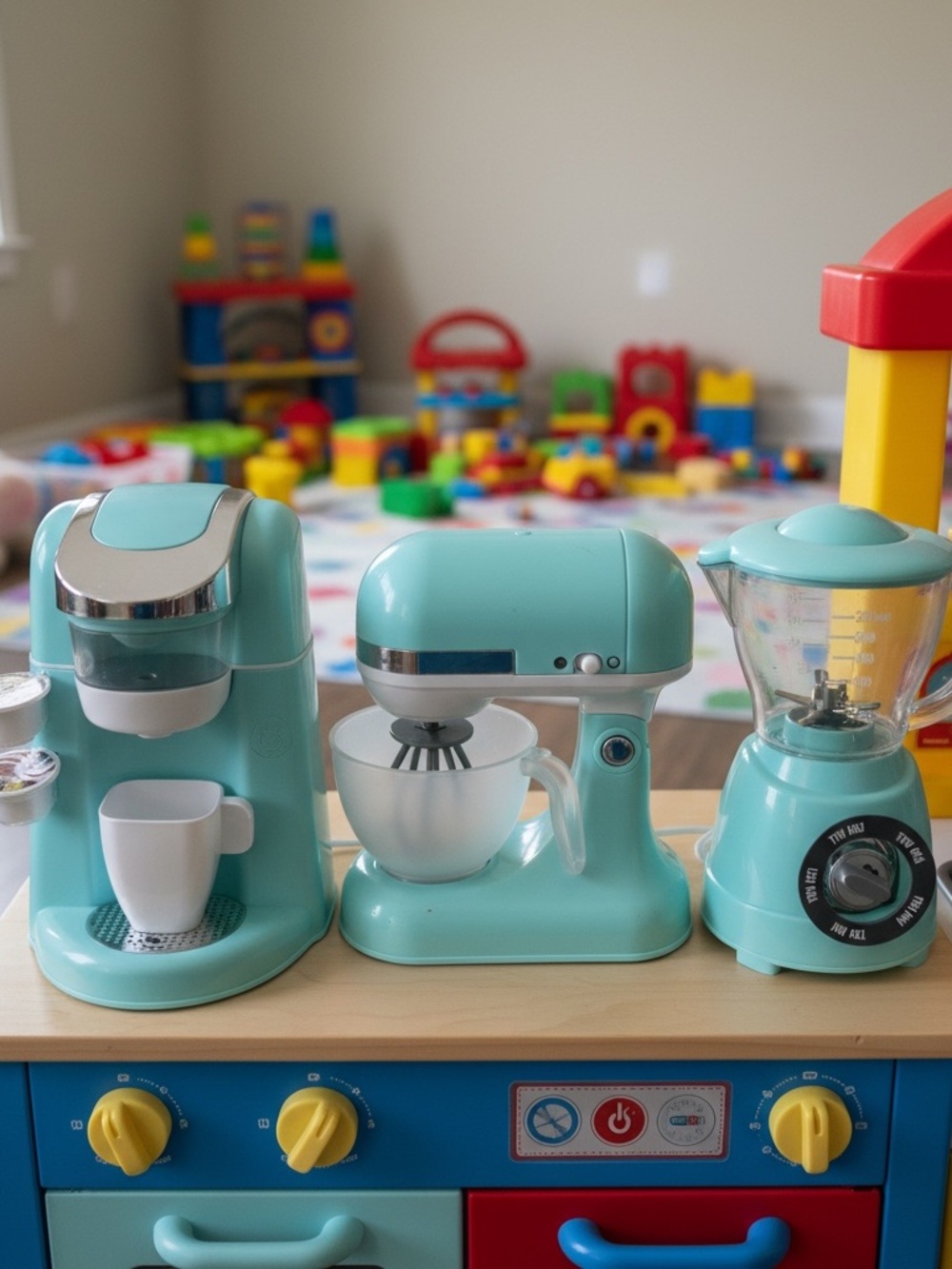 Member's Mark. Gourmet Kitchen Appliances Playset - Aqua Blue- NewInBox